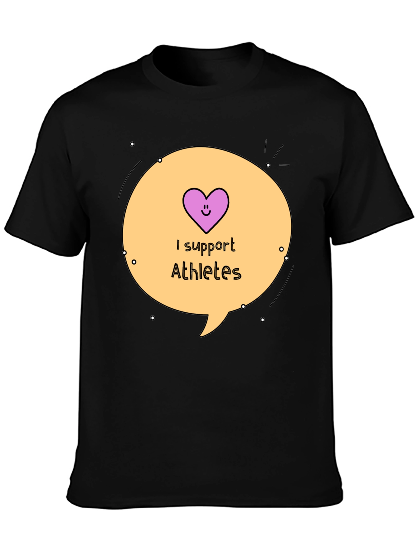 I Support Athletes Graphic Tee
