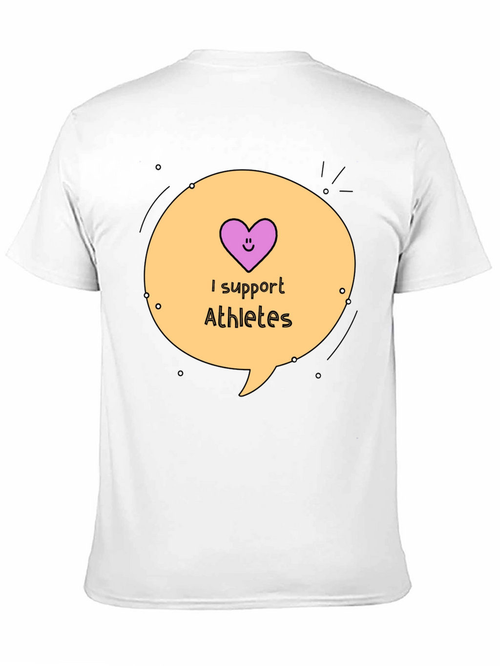 I Support Athletes Graphic Tee
