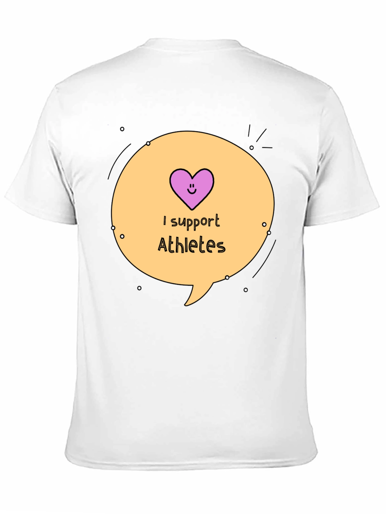 I Support Athletes Graphic Tee