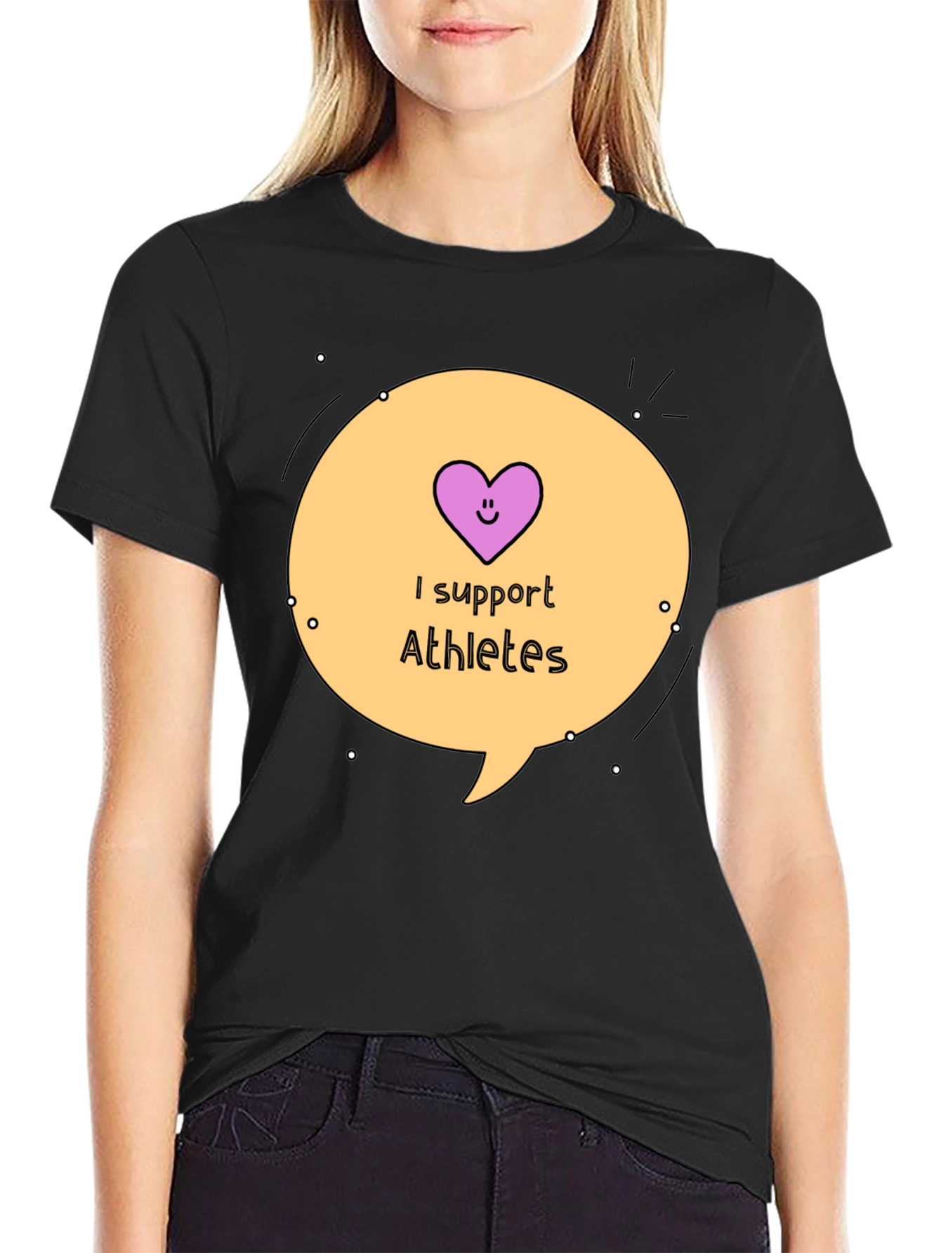 I Support Athletes Graphic Tee