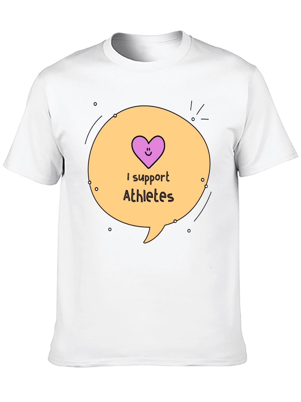 I Support Athletes Graphic Tee