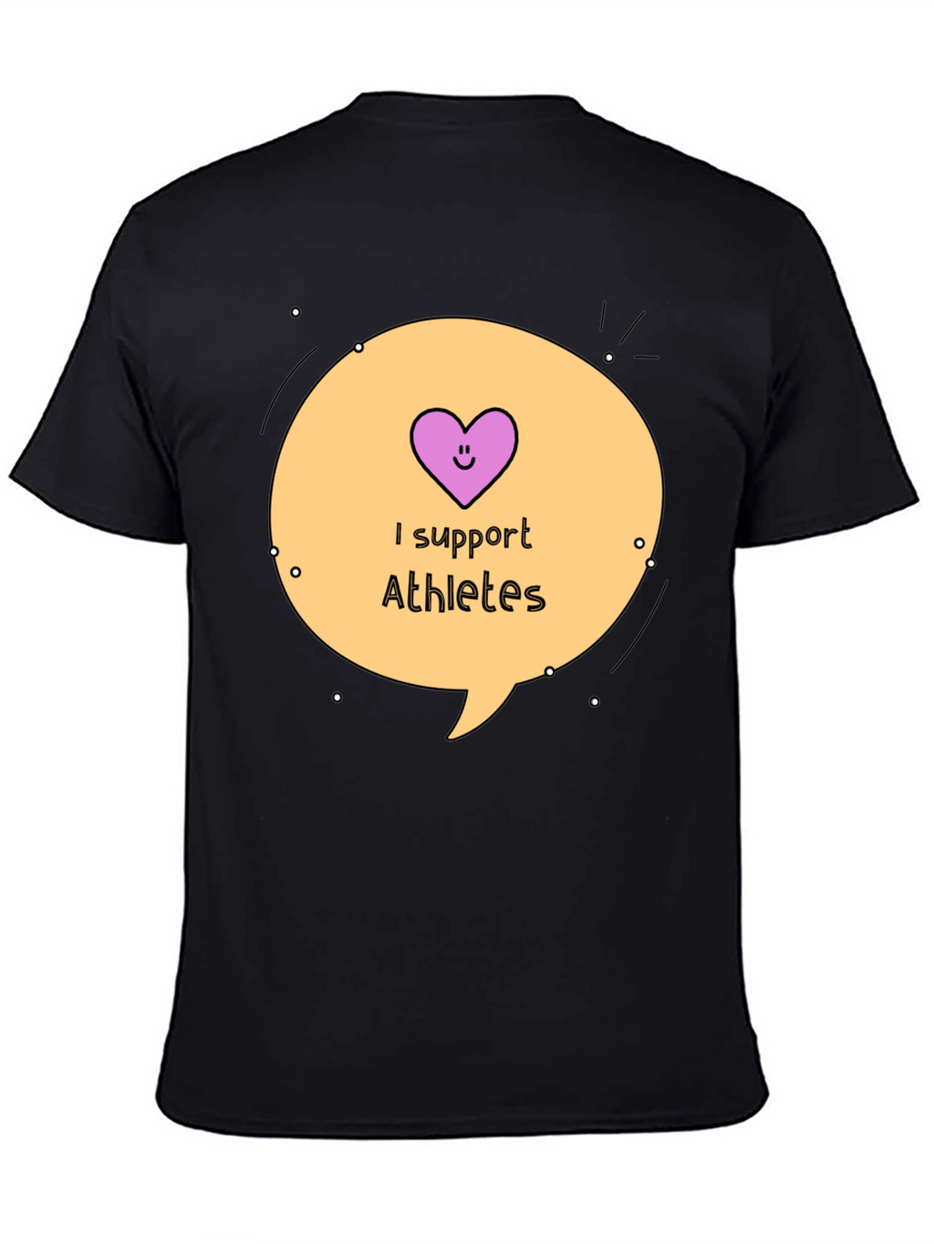 I Support Athletes Graphic Tee