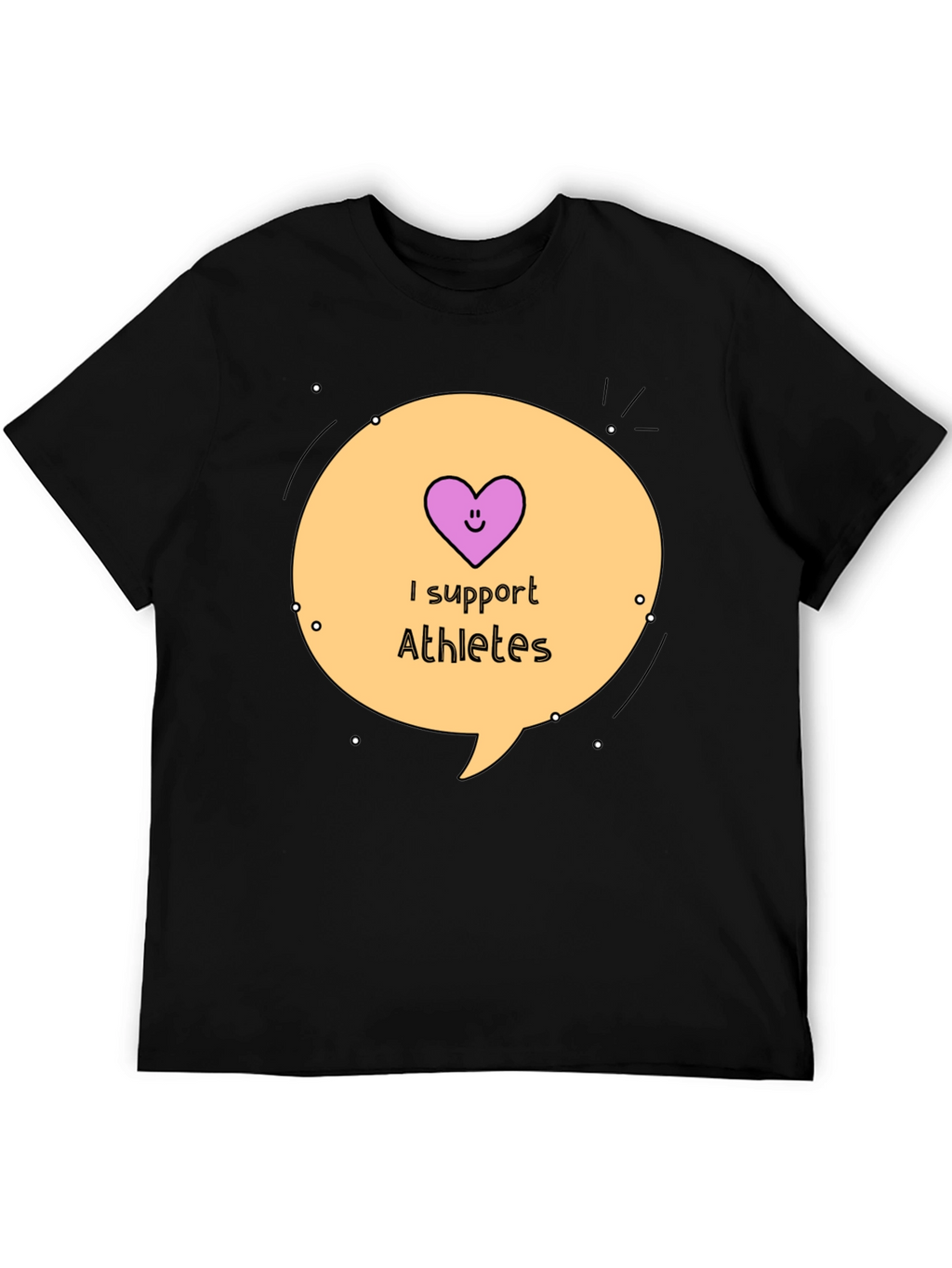 I Support Athletes Graphic Tee