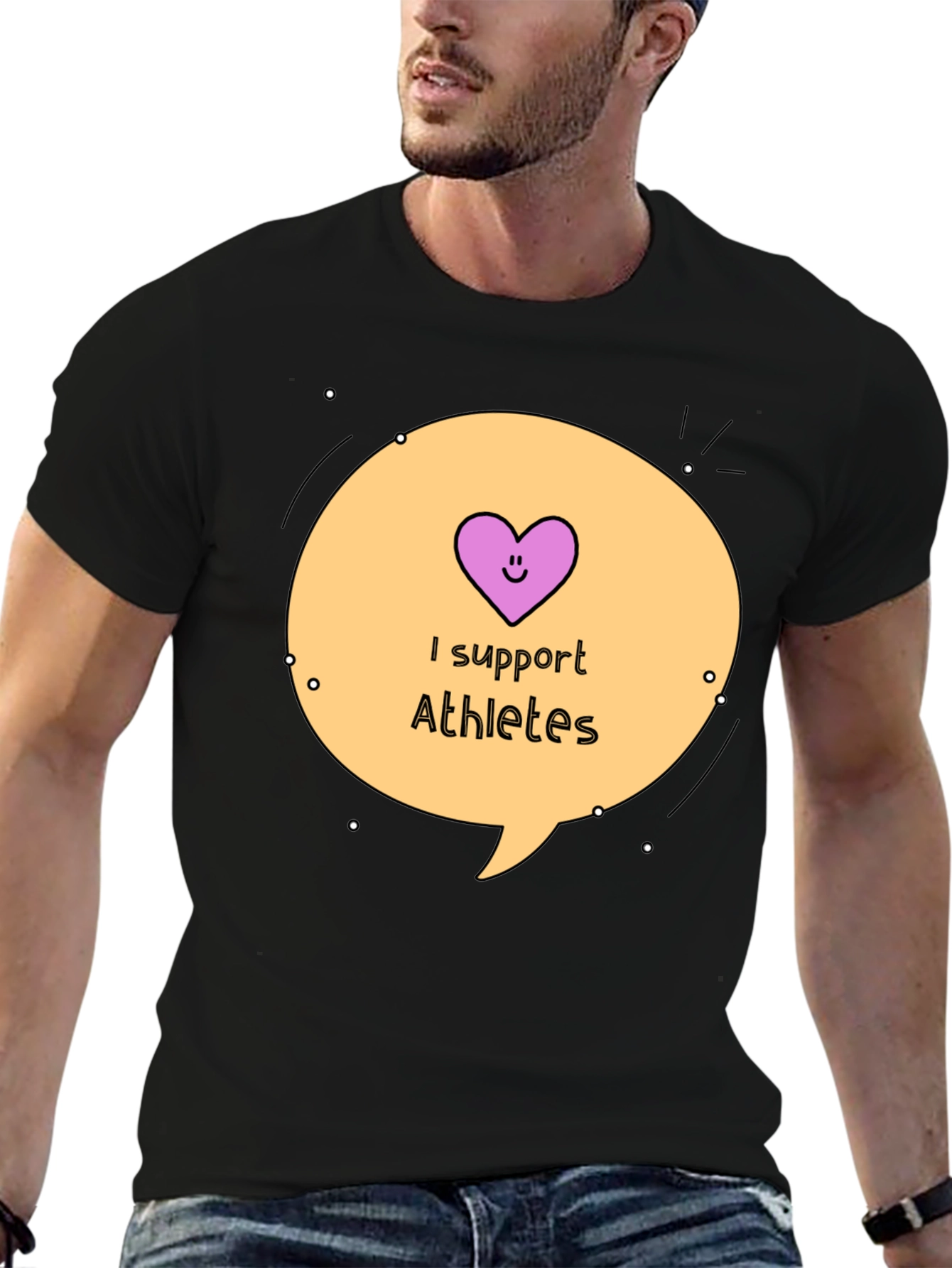 I Support Athletes Graphic Tee