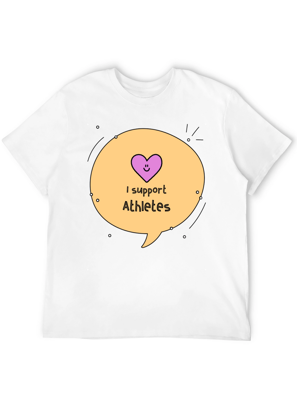 I Support Athletes Graphic Tee