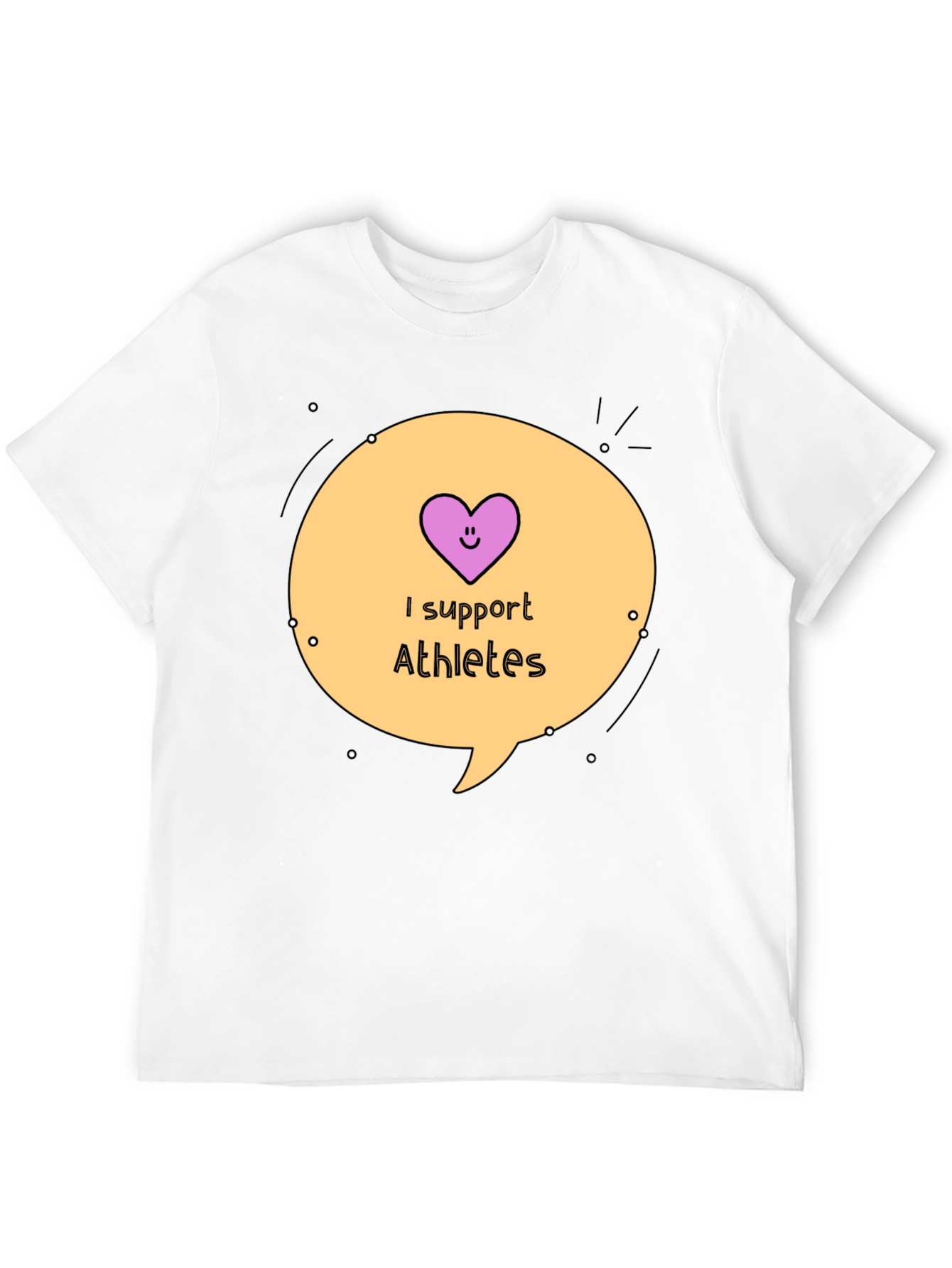 I Support Athletes Graphic Tee