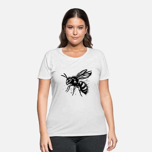 Two Color Wasp Insect Vector Art path4