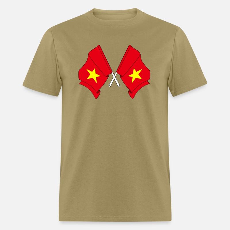 Two crossed flags Vietnam