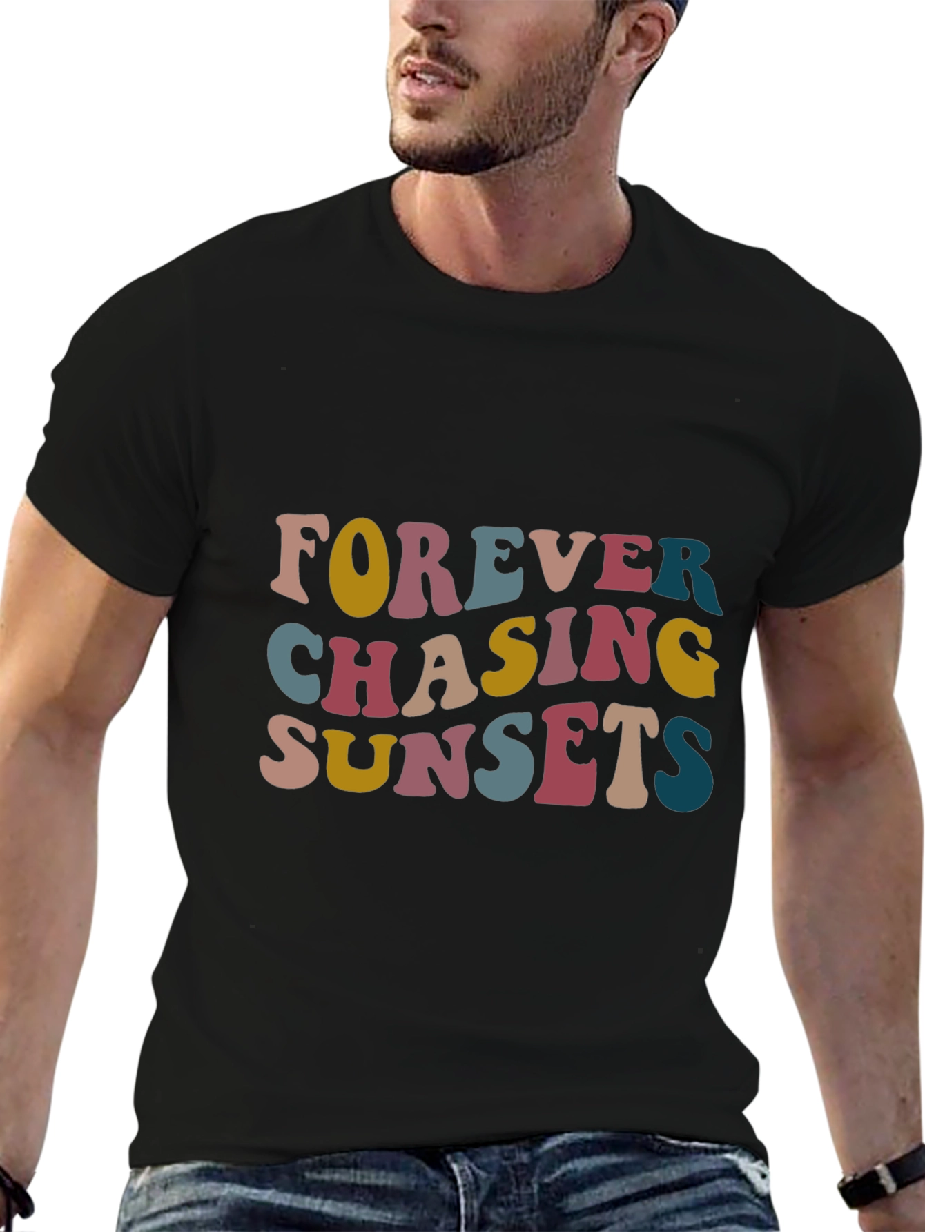 Retro Forever Chasing Sunsets Graphic Tee