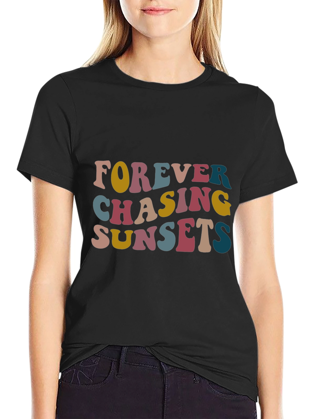 Retro Forever Chasing Sunsets Graphic Tee