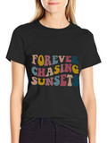 Retro Forever Chasing Sunsets Graphic Tee
