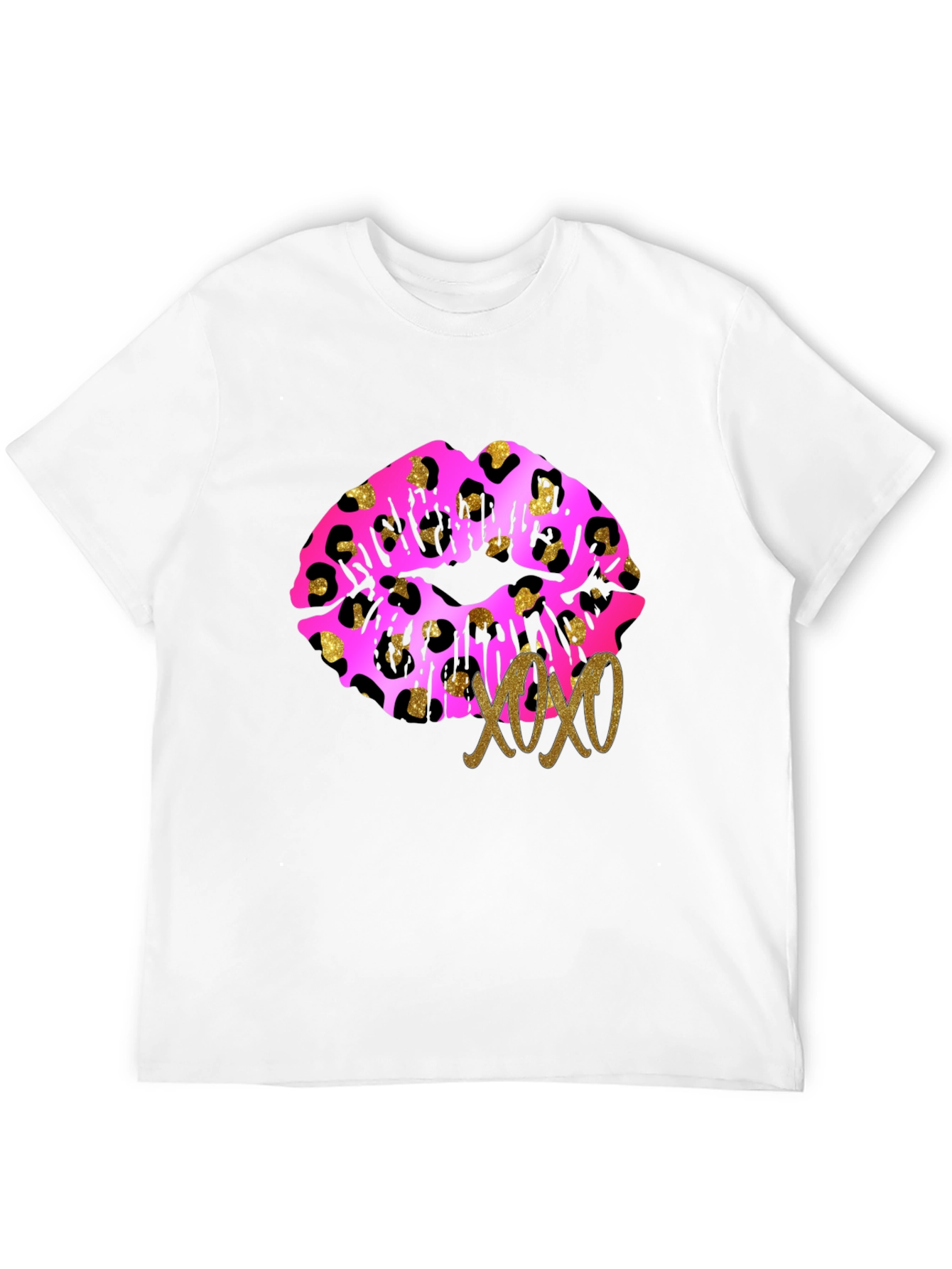 Leopard Lips XOXO Graphic Tee - Trendy Design!