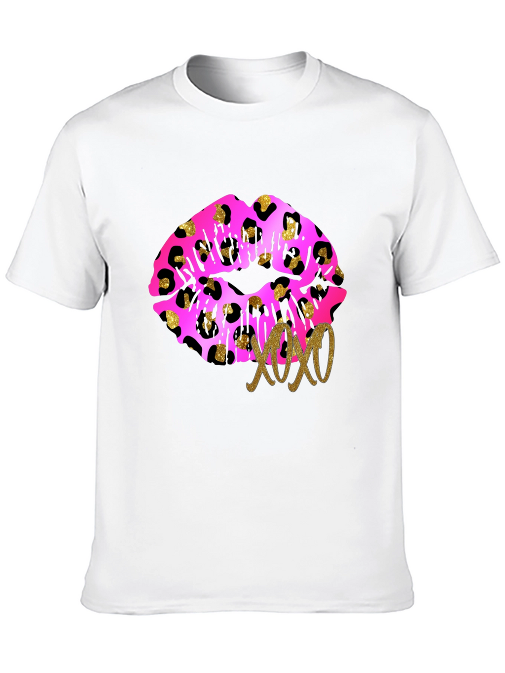 Leopard Lips XOXO Graphic Tee - Trendy Design!
