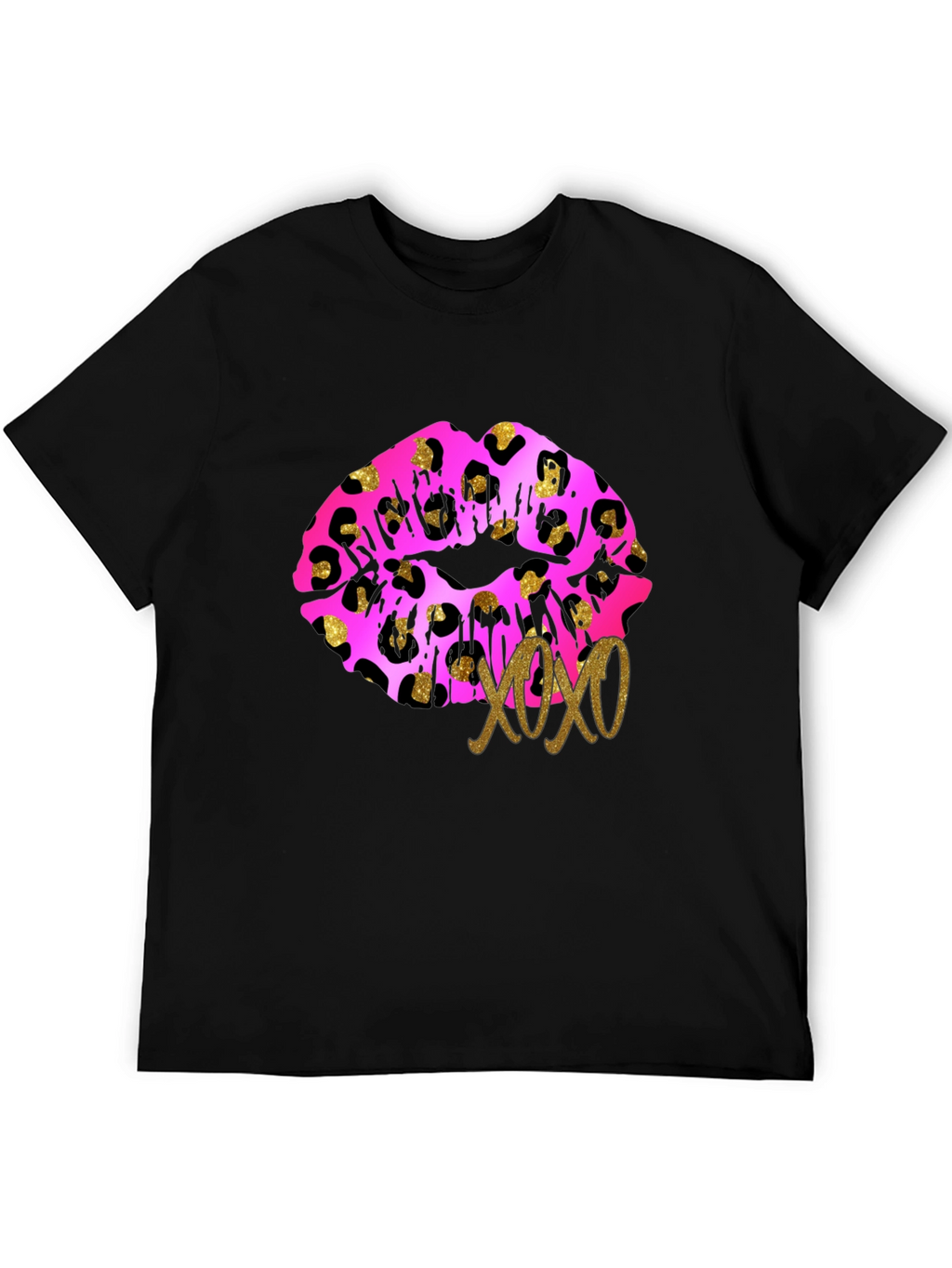Leopard Lips XOXO Graphic Tee - Trendy Design!