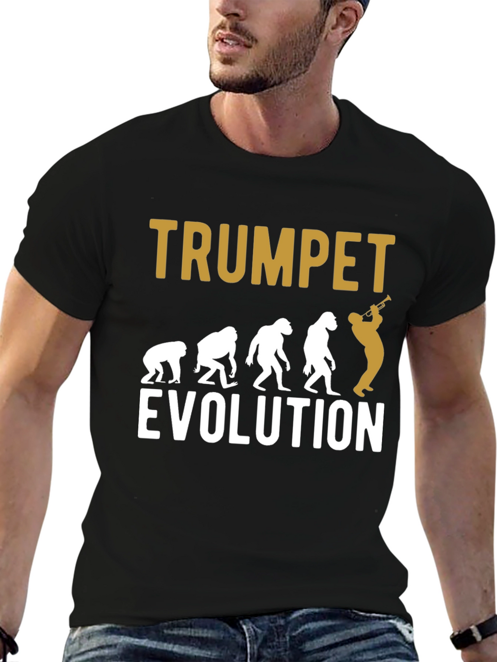 Trumpet Evolution T-Shirt | Musician Gift