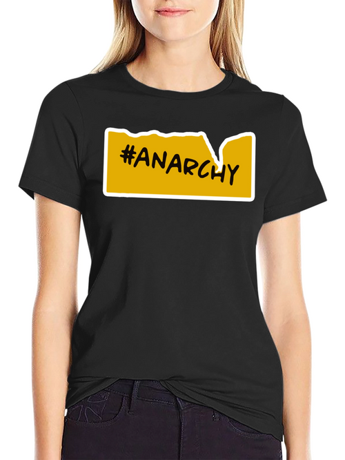 Anarchy T-Shirt - Bold Yellow Graphic