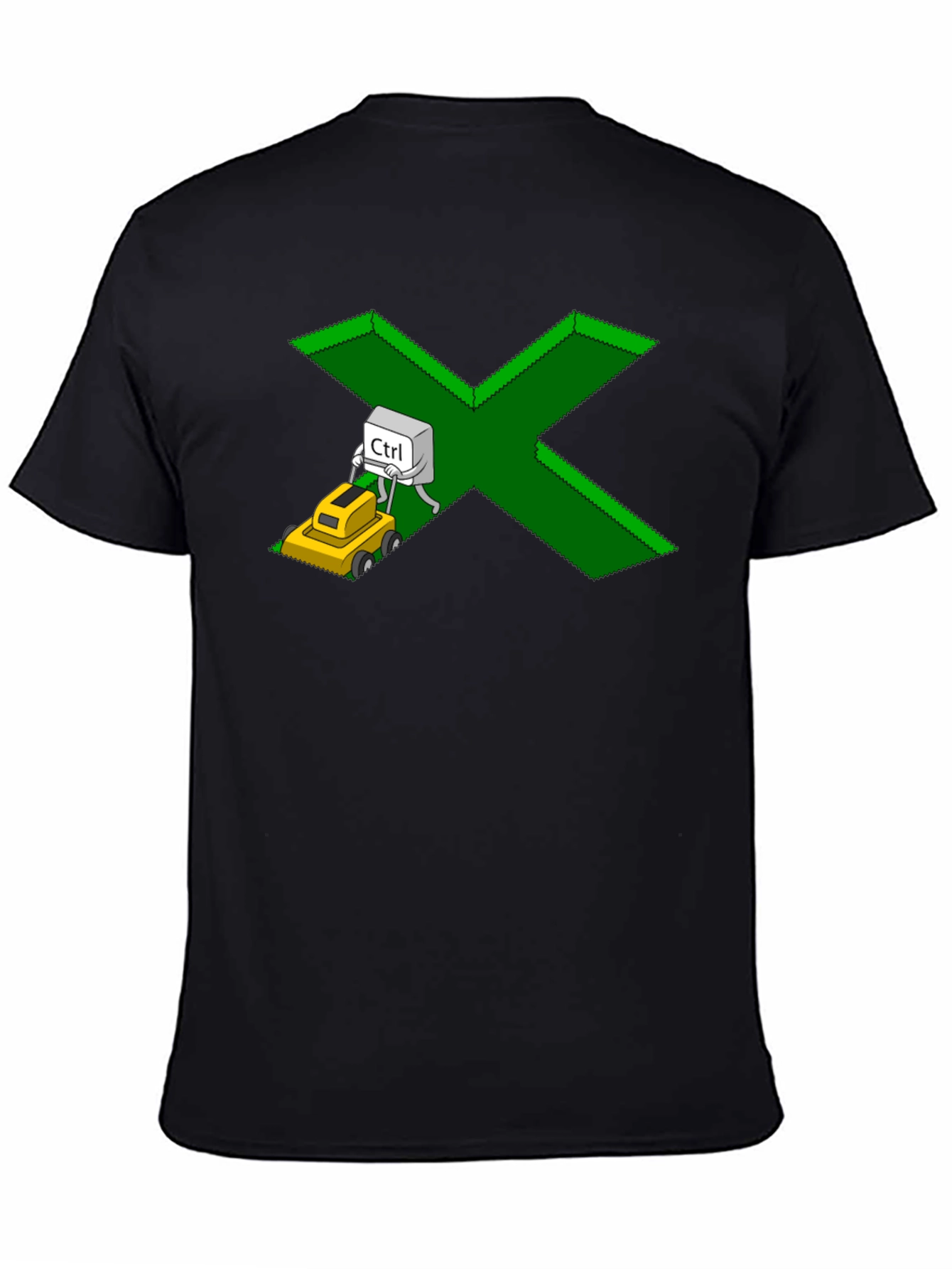 Ctrl+X Lawn Care T-Shirt - Funny Computer Humor Tee