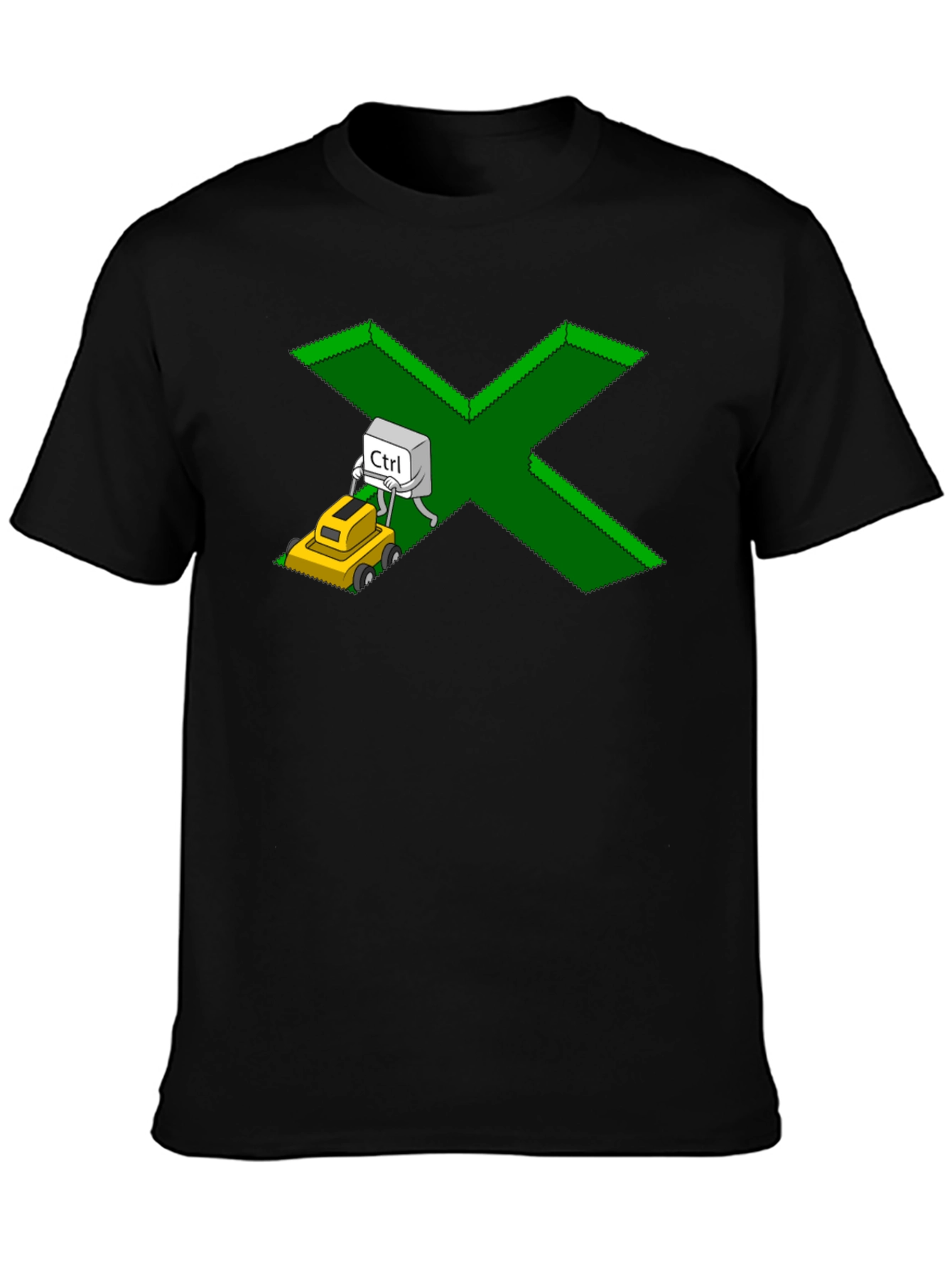 Ctrl+X Lawn Care T-Shirt - Funny Computer Humor Tee