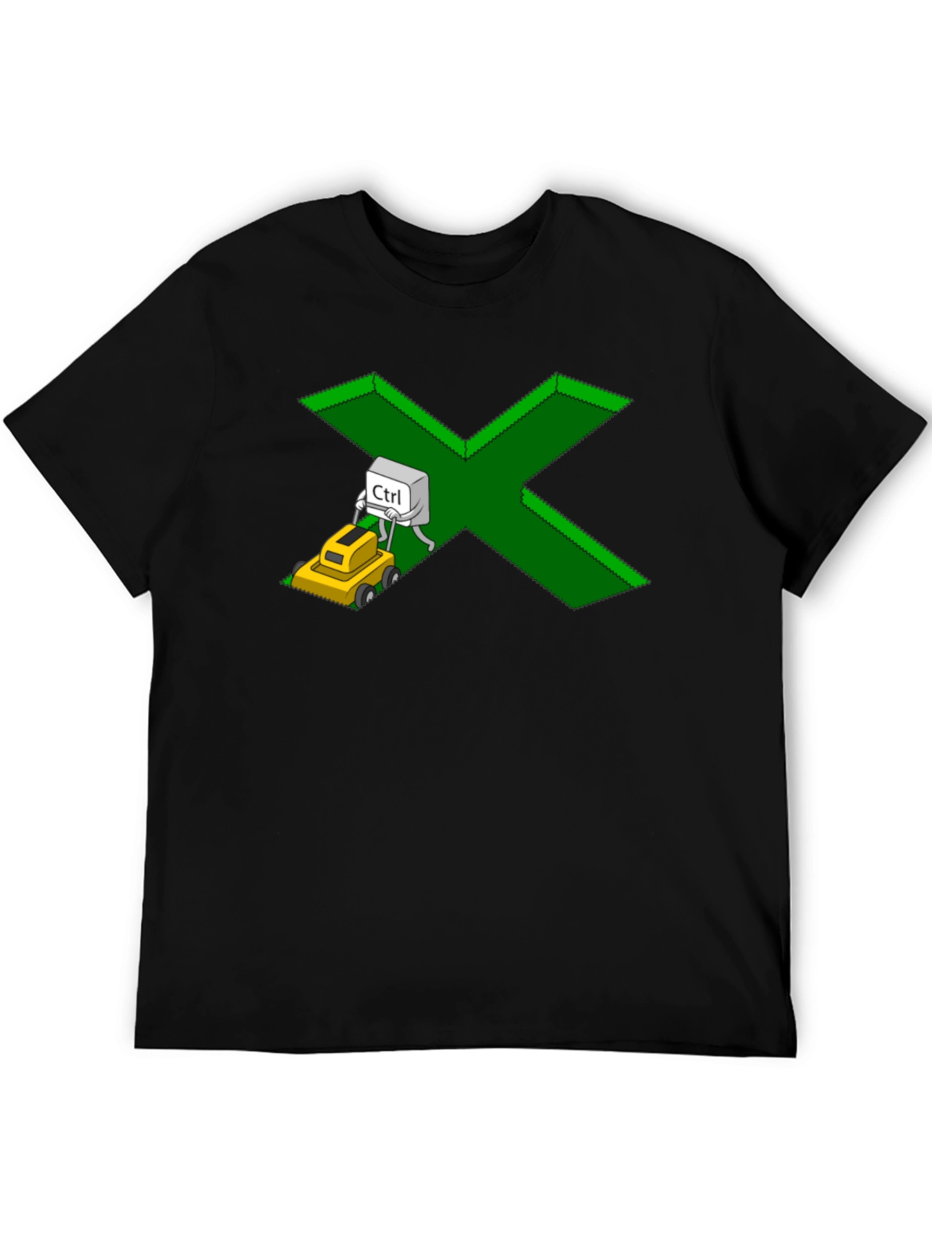Ctrl+X Lawn Care T-Shirt - Funny Computer Humor Tee