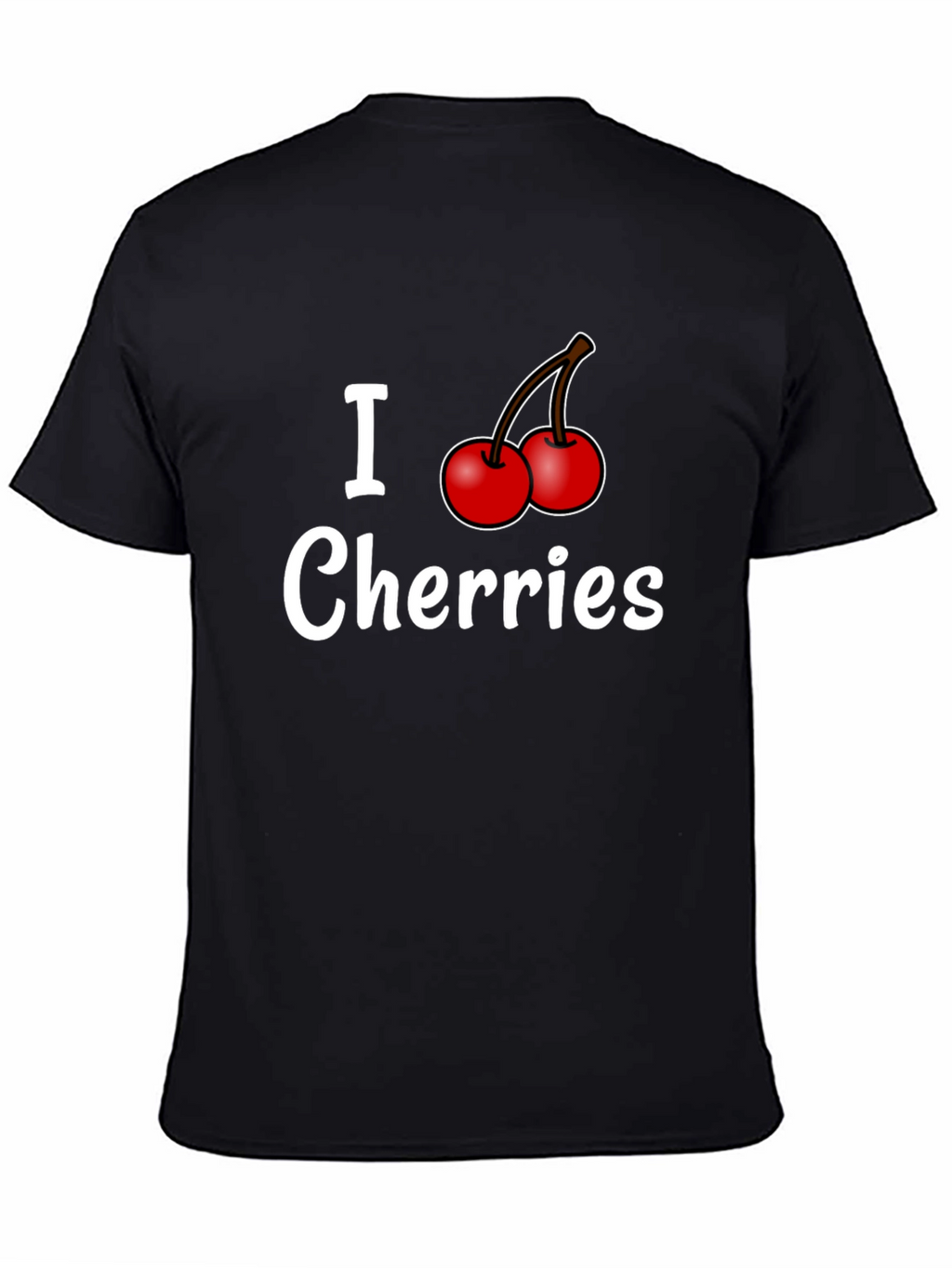 I Cherries Black T-Shirt