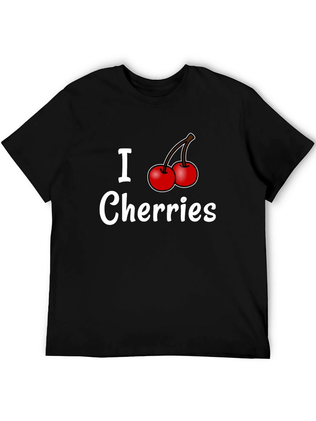 I Cherries Black T-Shirt