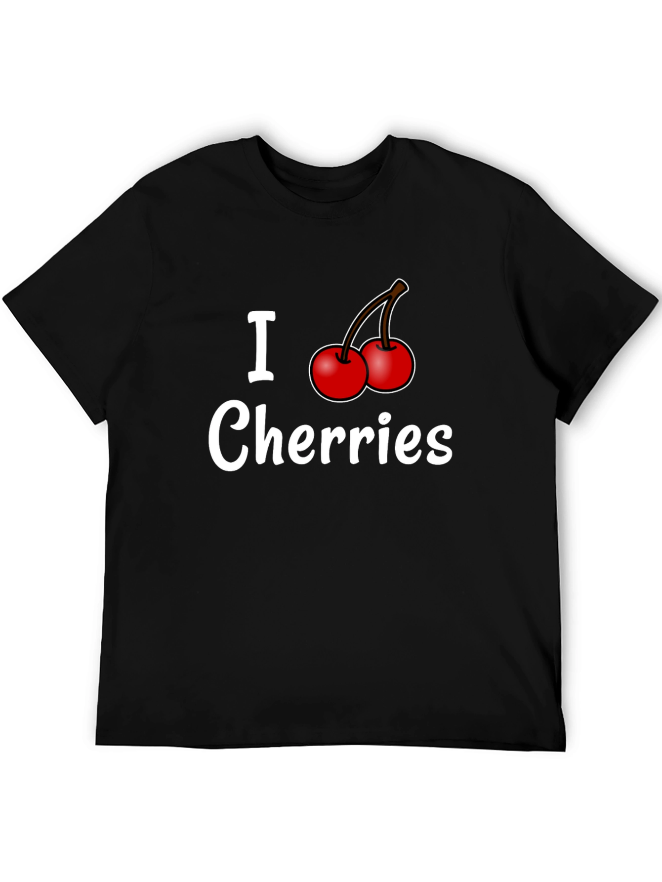 I Cherries Black T-Shirt