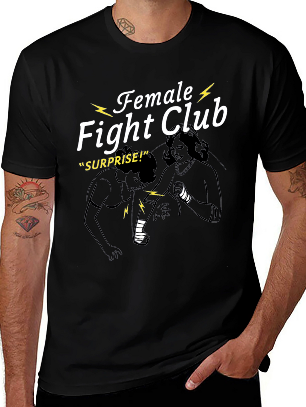 Female Fight Club Graphic T-Shirt