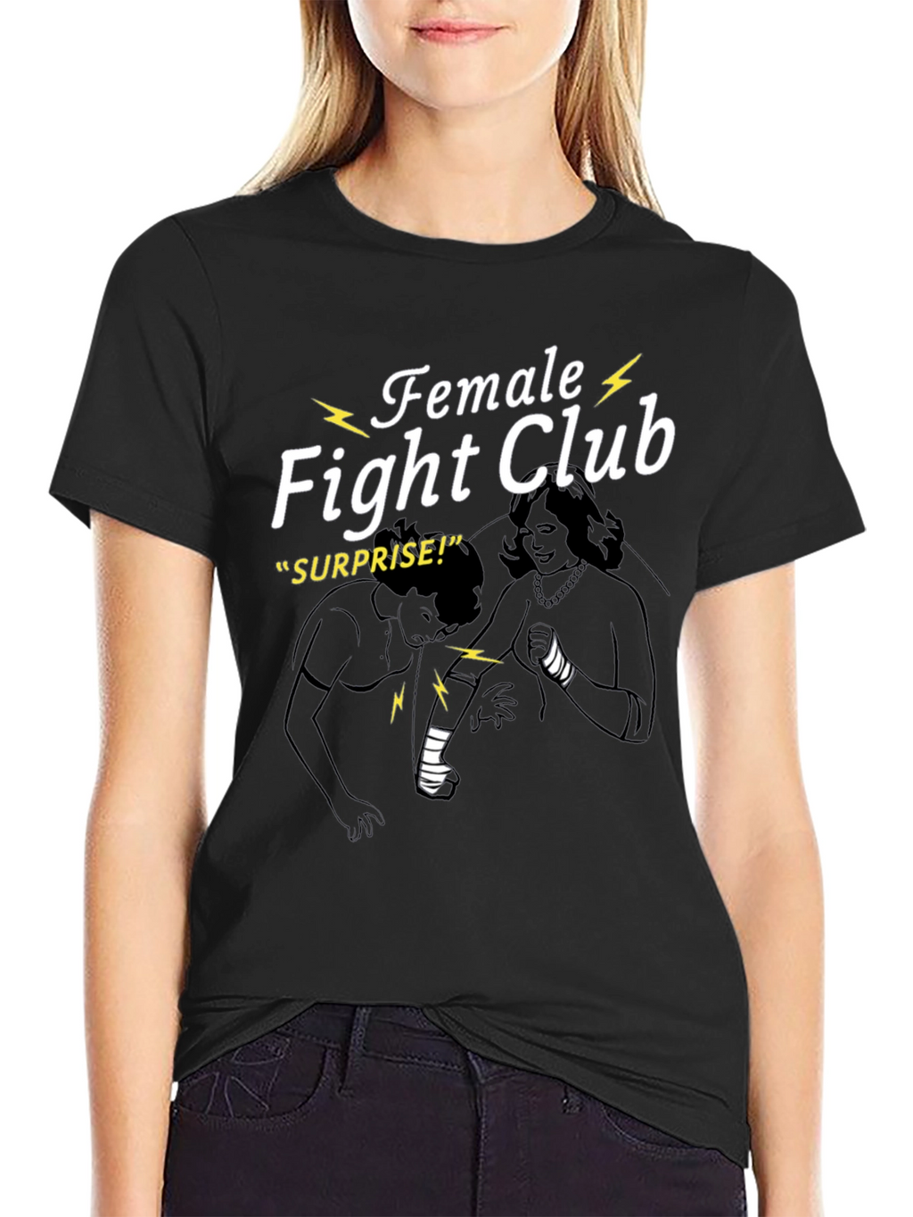 Female Fight Club Graphic T-Shirt