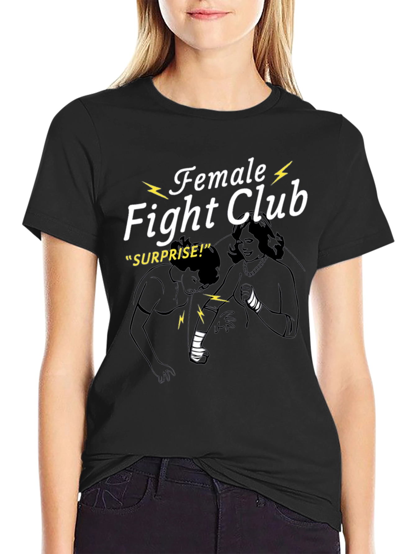 Female Fight Club Graphic T-Shirt
