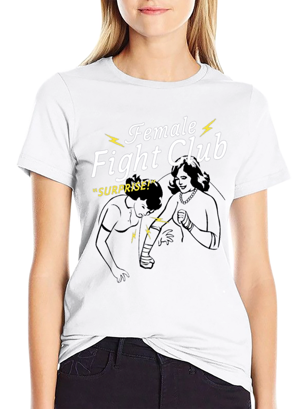 Female Fight Club Graphic T-Shirt