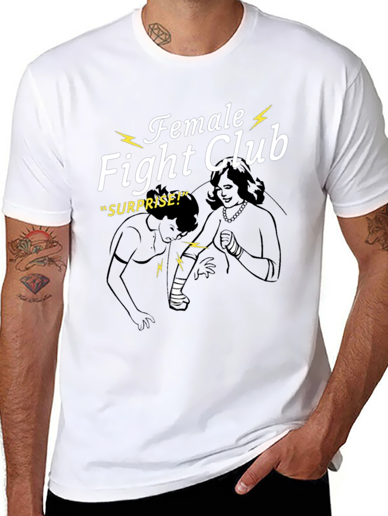 Female Fight Club Graphic T-Shirt