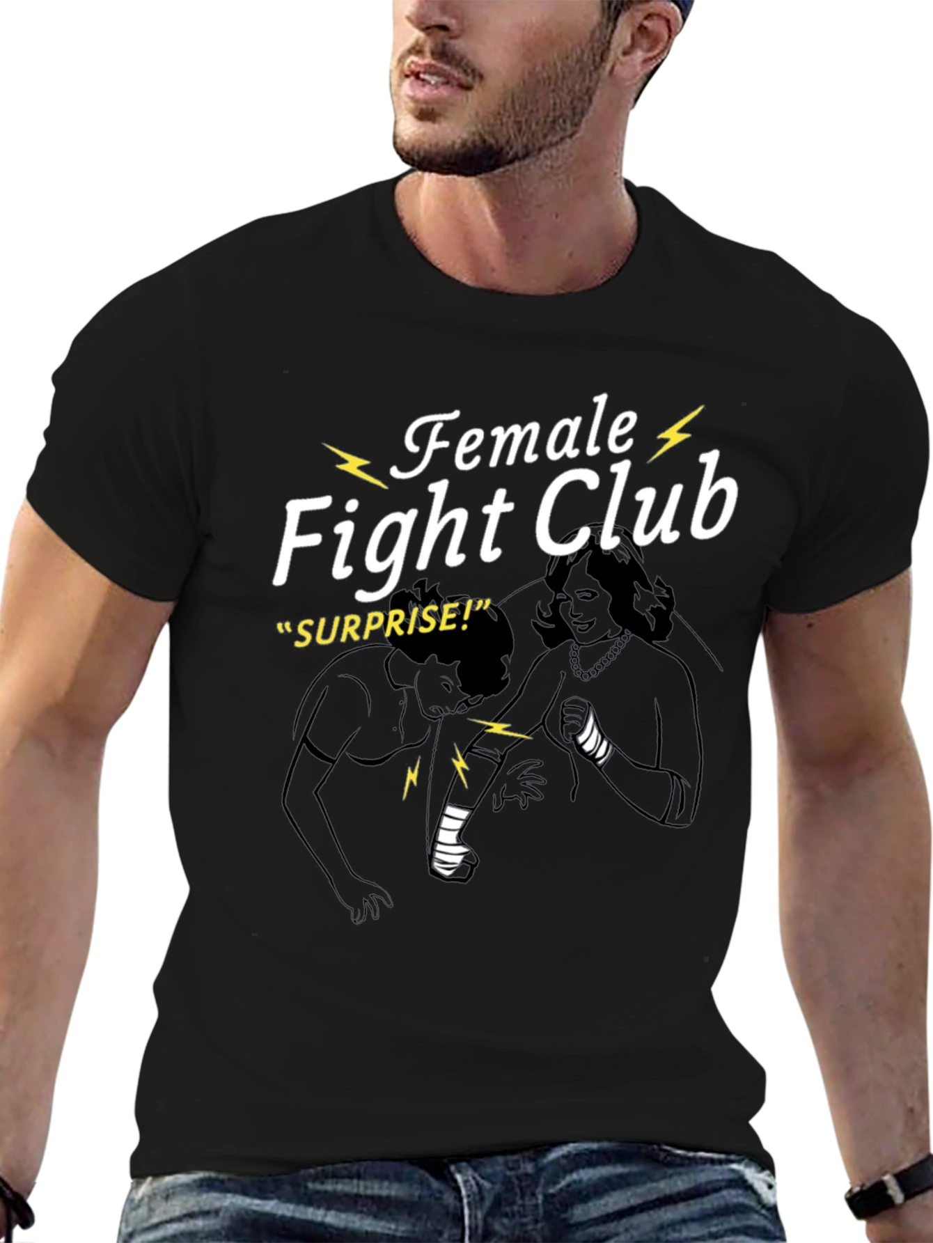 Female Fight Club Graphic T-Shirt