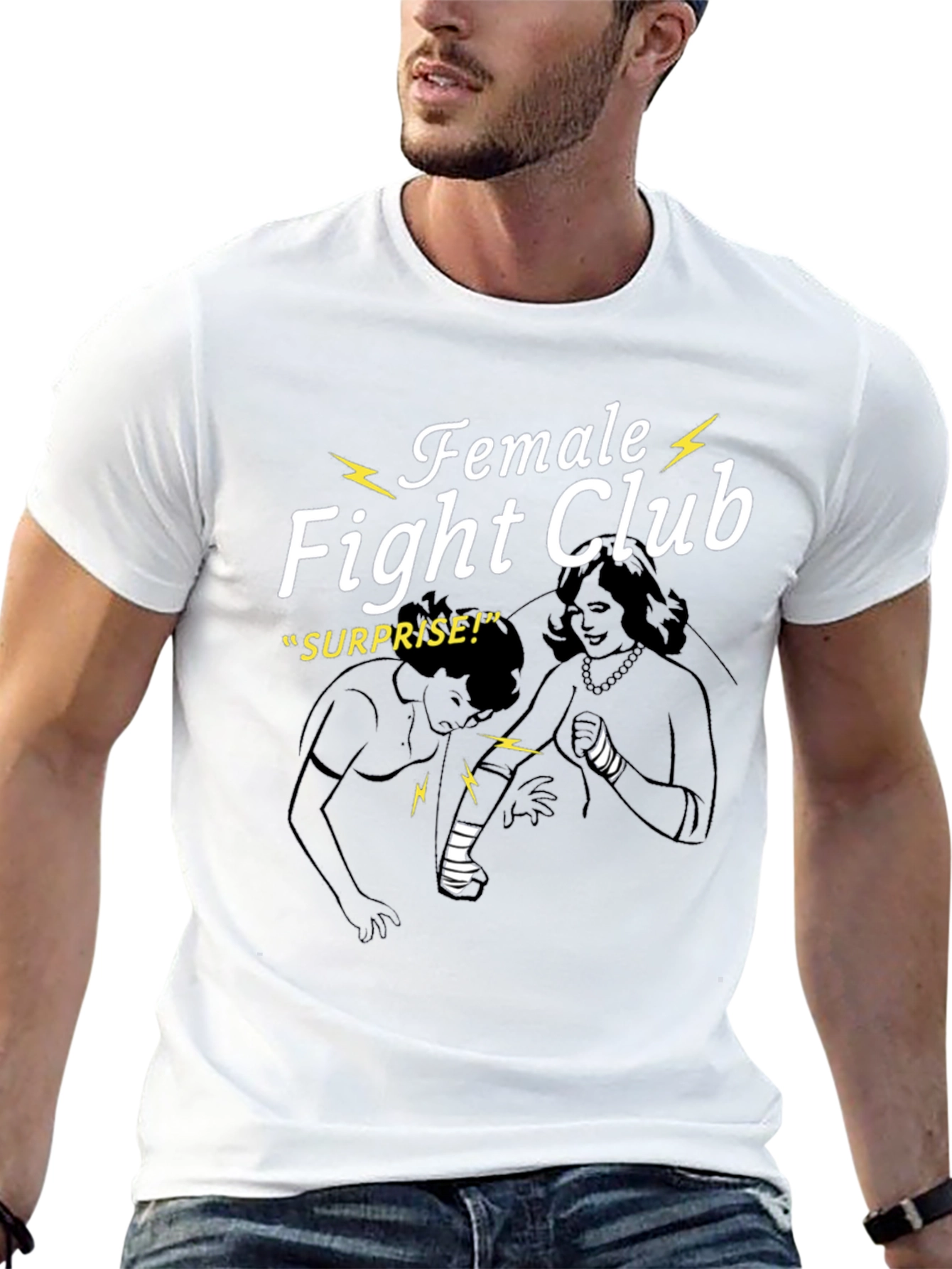 Female Fight Club Graphic T-Shirt