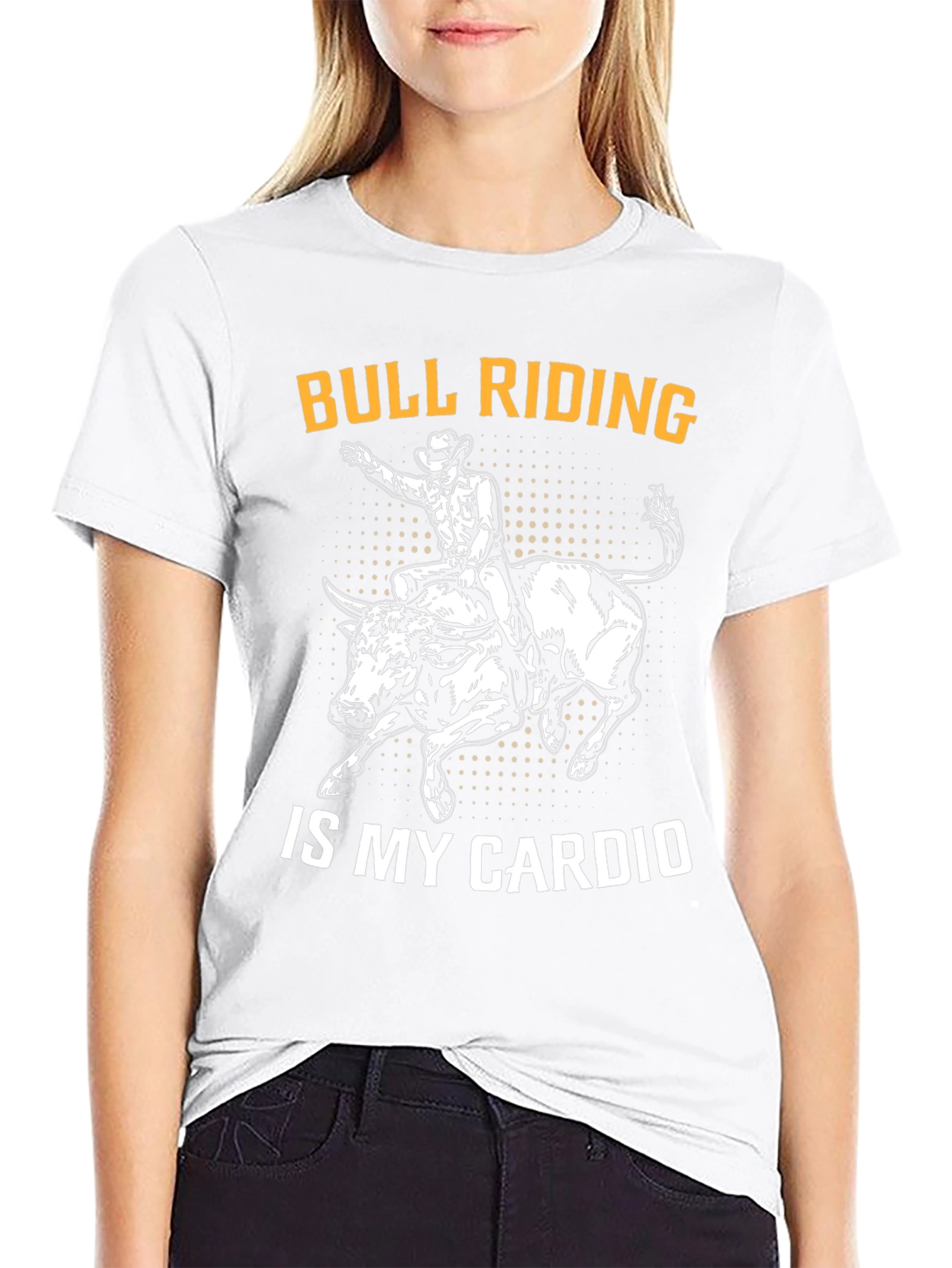 Bull Riding is My Cardio Funny Graphic T-Shirt