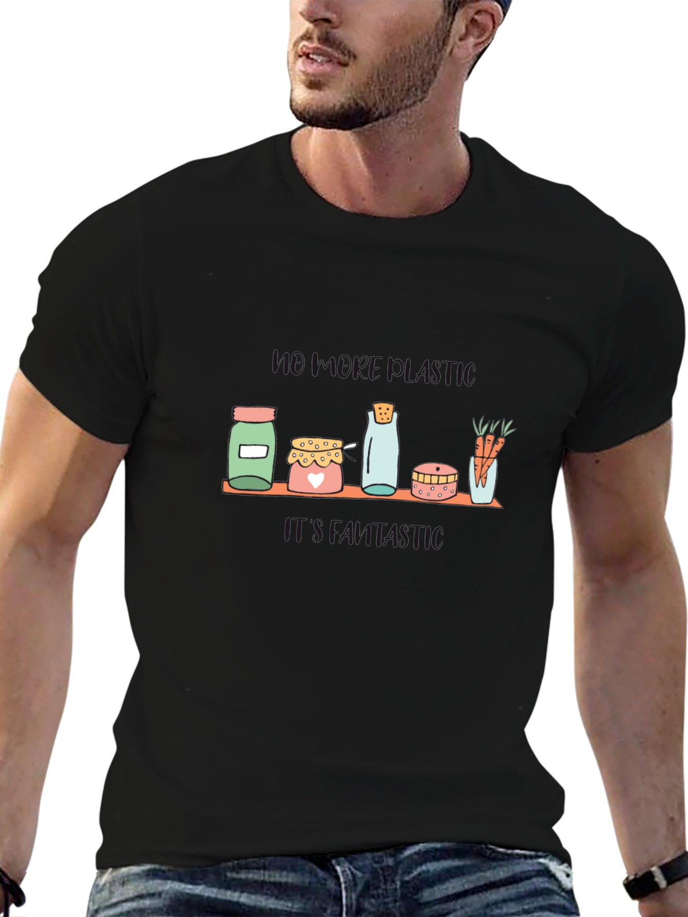 Funny Pantry Essentials Black Graphic Tee