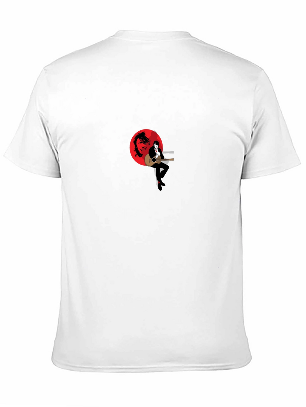 Stylish Black Graphic T-Shirt - Musician Design