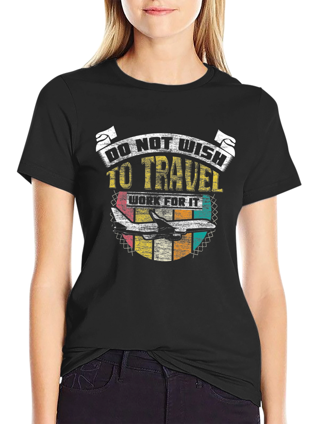Do Not Wish to Travel Black Graphic T-Shirt