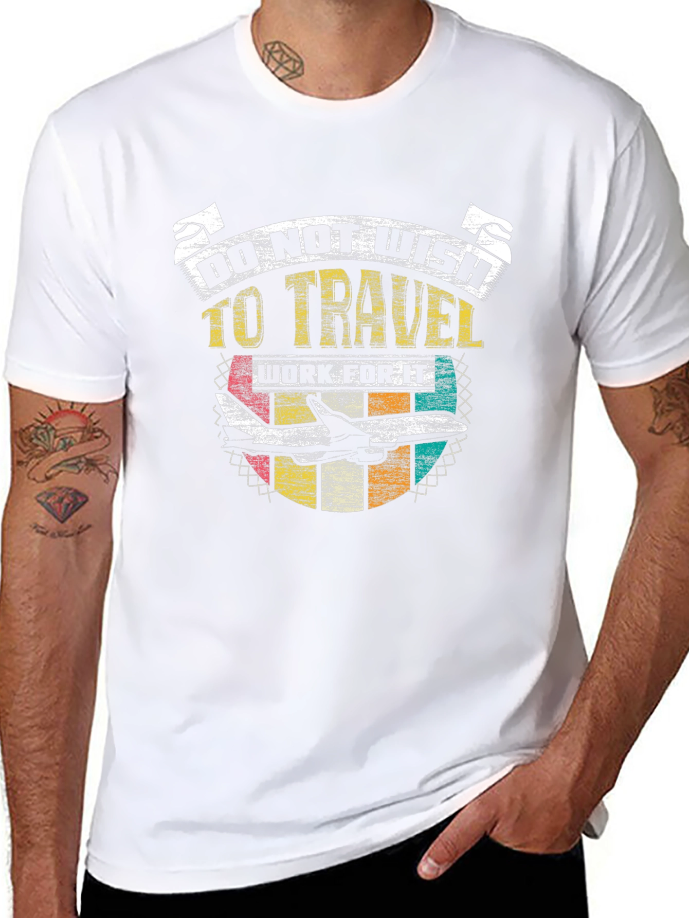 Do Not Wish to Travel Black Graphic T-Shirt