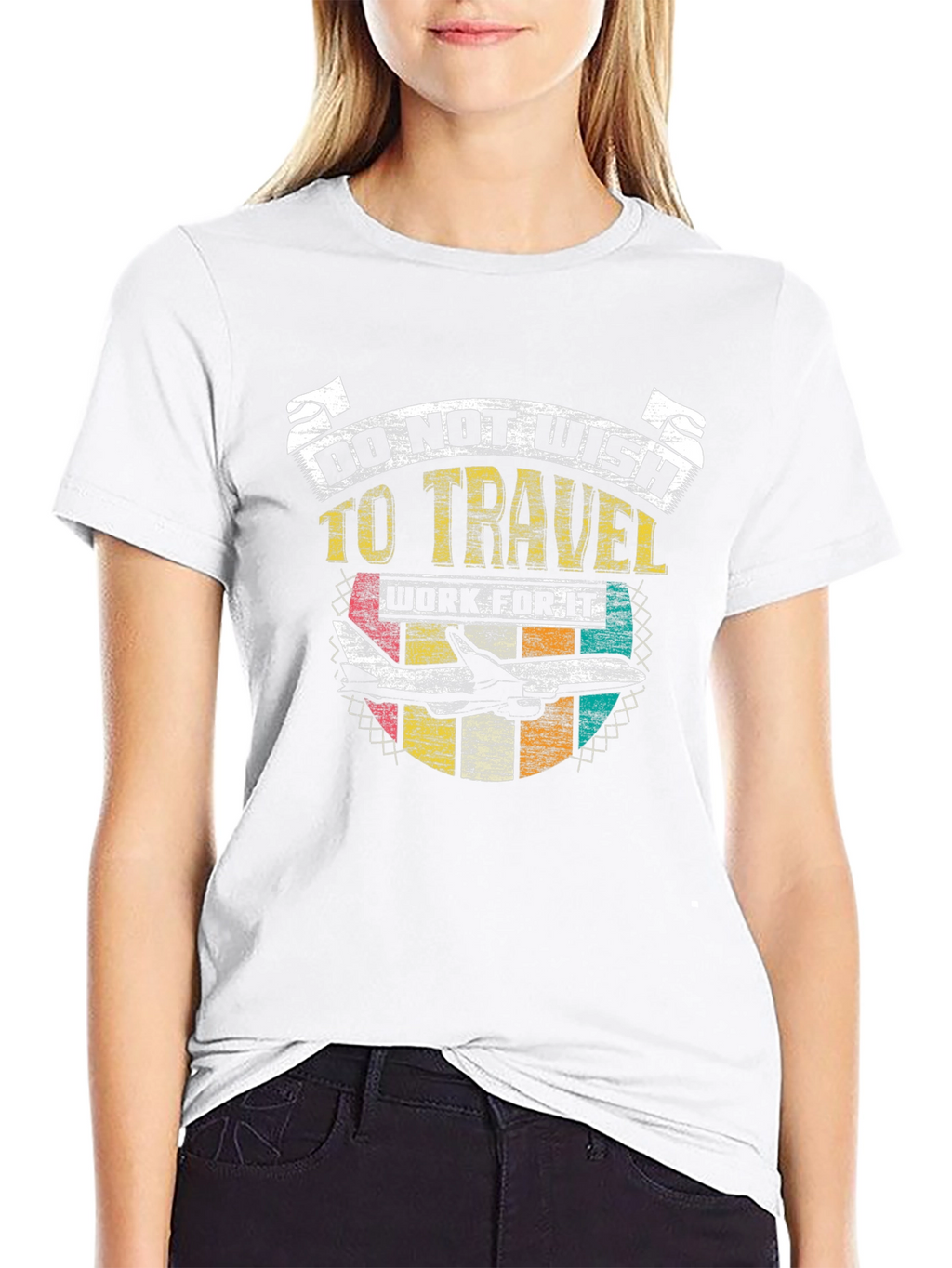 Do Not Wish to Travel Black Graphic T-Shirt
