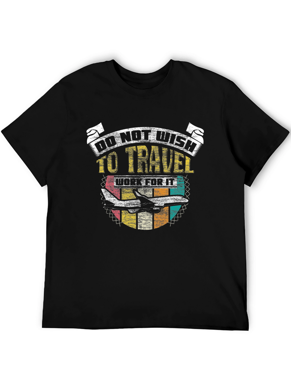 Do Not Wish to Travel Black Graphic T-Shirt