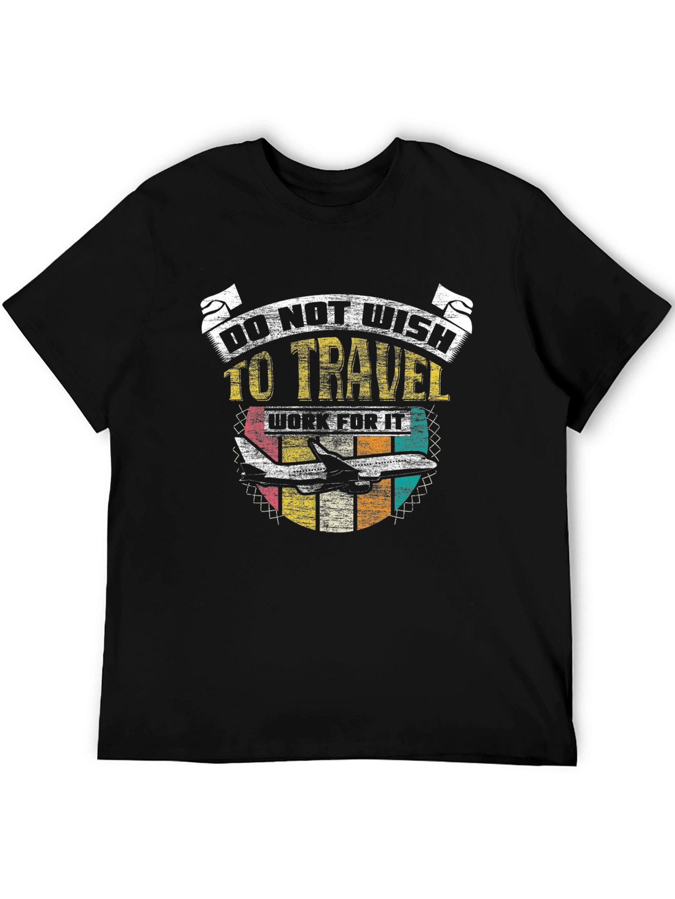 Do Not Wish to Travel Black Graphic T-Shirt