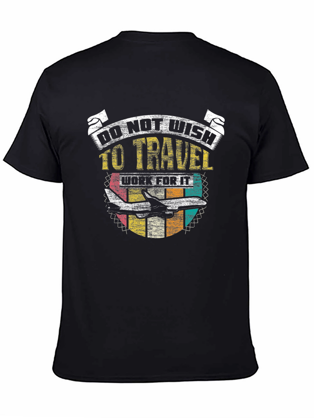 Do Not Wish to Travel Black Graphic T-Shirt