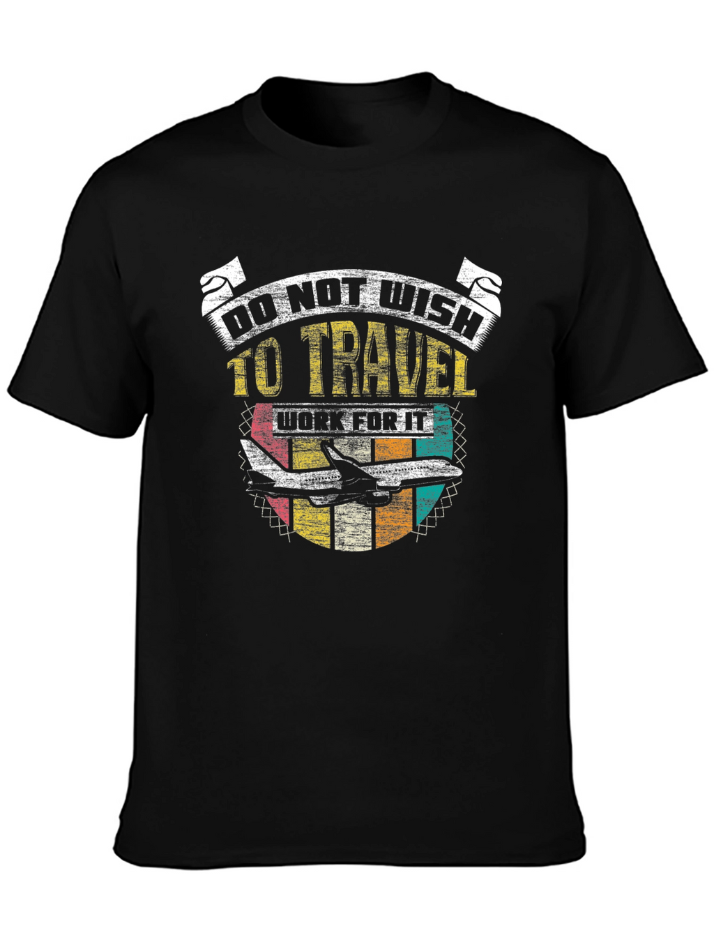 Do Not Wish to Travel Black Graphic T-Shirt