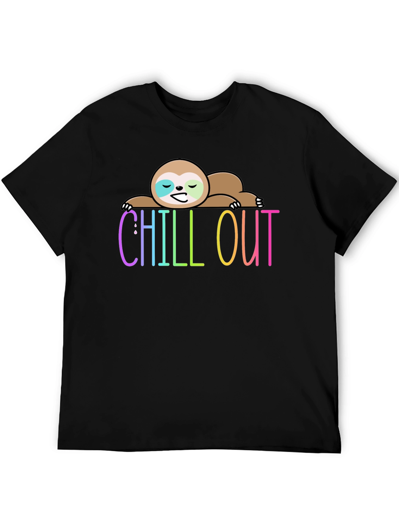 Chill Out Sloth Graphic Tee - Relaxed Fit