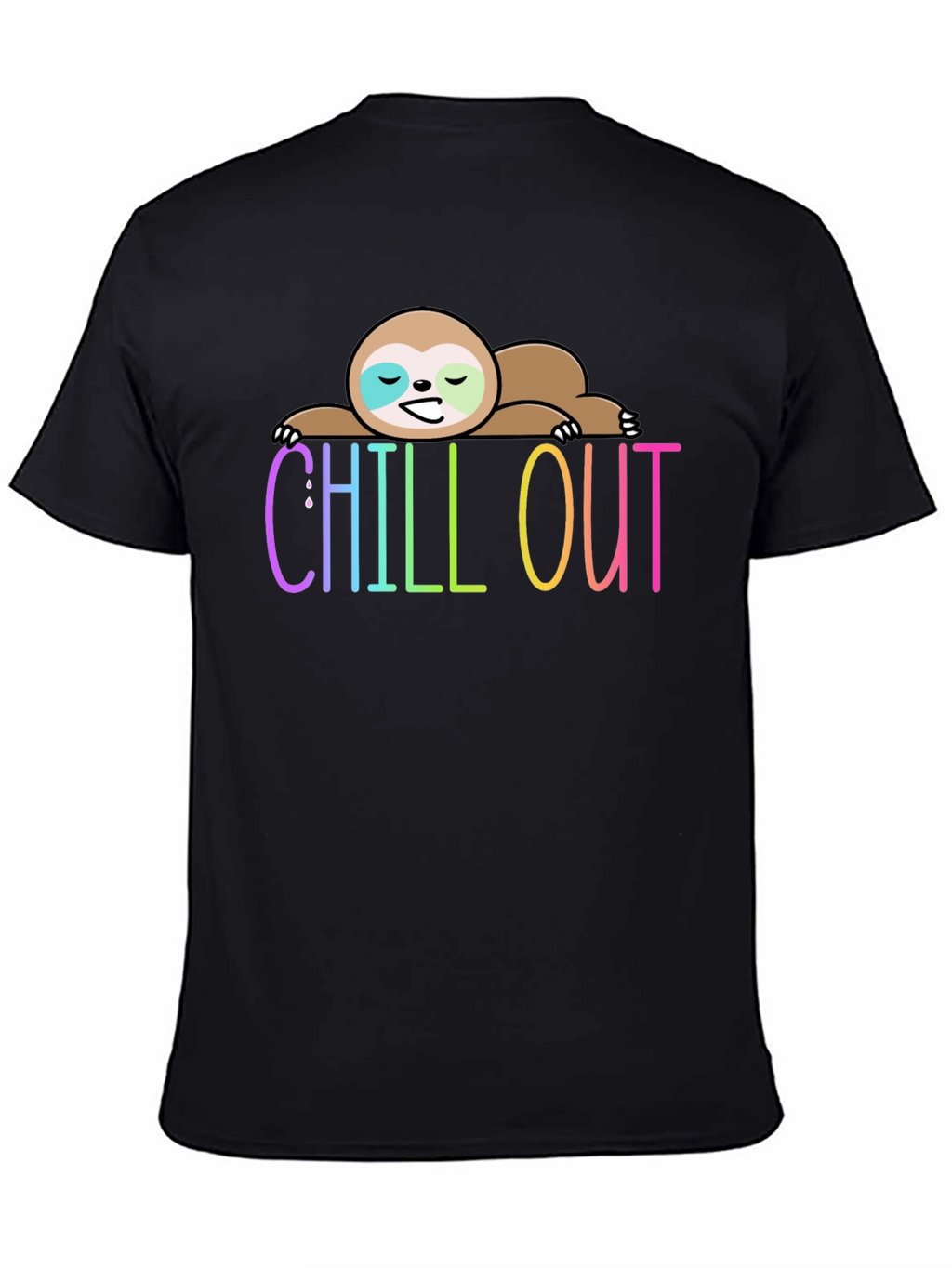 Chill Out Sloth Graphic Tee - Relaxed Fit
