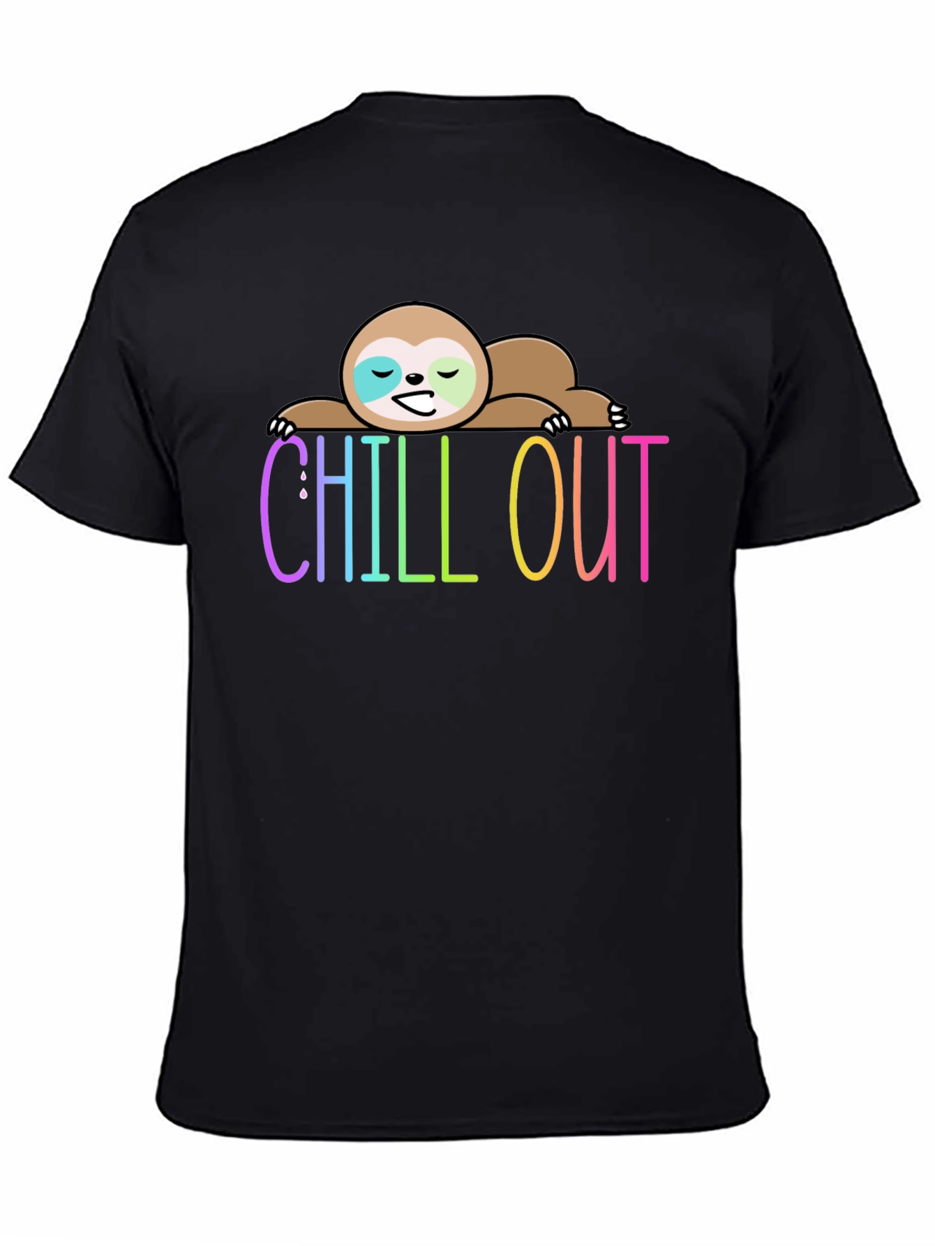 Chill Out Sloth Graphic Tee - Relaxed Fit
