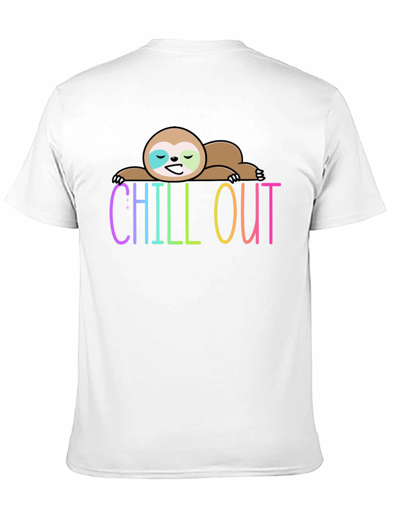 Chill Out Sloth Graphic Tee - Relaxed Fit