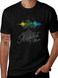 Ambient Music Black T-Shirt - Island Vibes