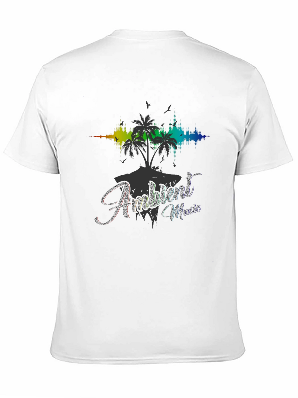 Ambient Music Black T-Shirt - Island Vibes