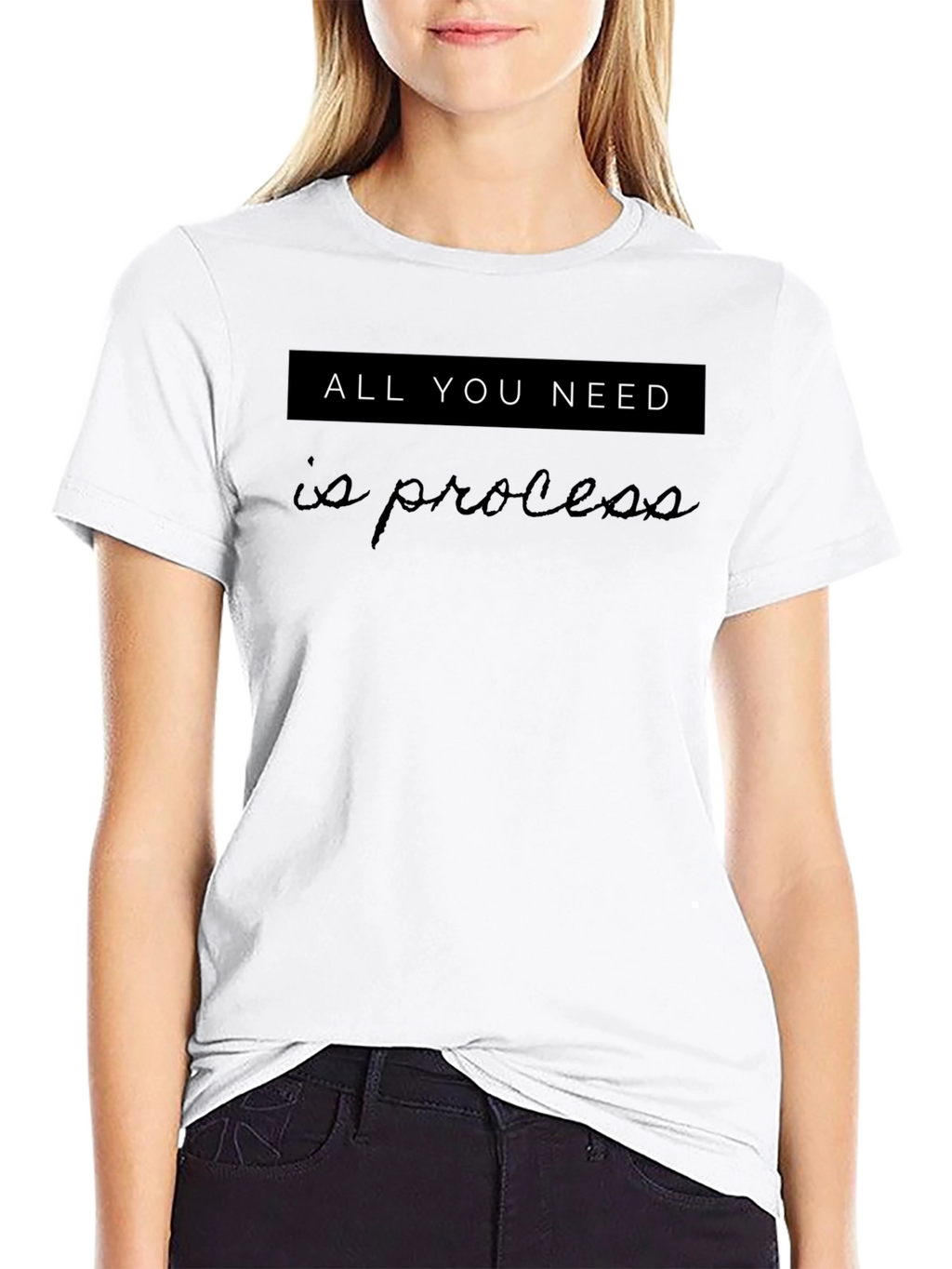 All You Need Is Process Black Tee Shirt